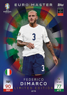 Federico Dimarco Italy Topps Match Attax EURO 2024 Euro Master Limited Edition #LE12
